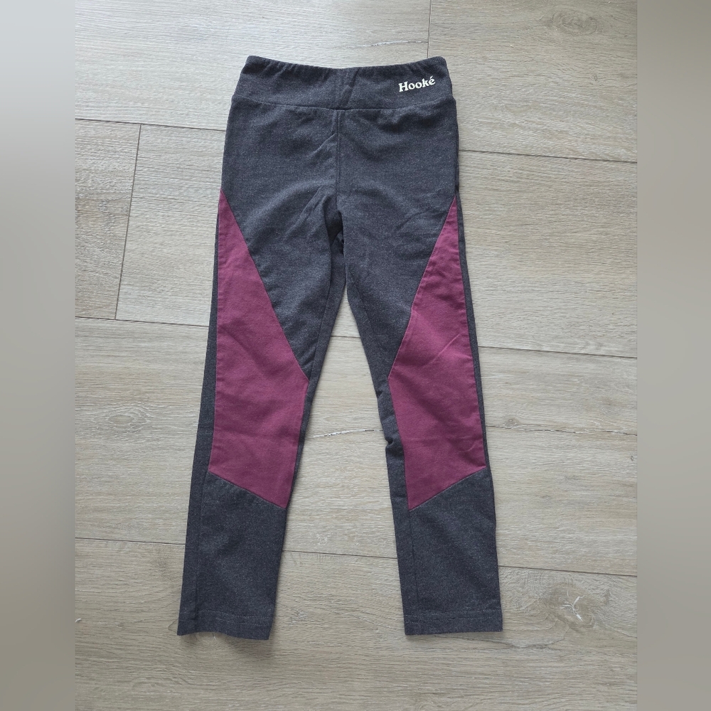 Kids Charcoal and Plum Leggings